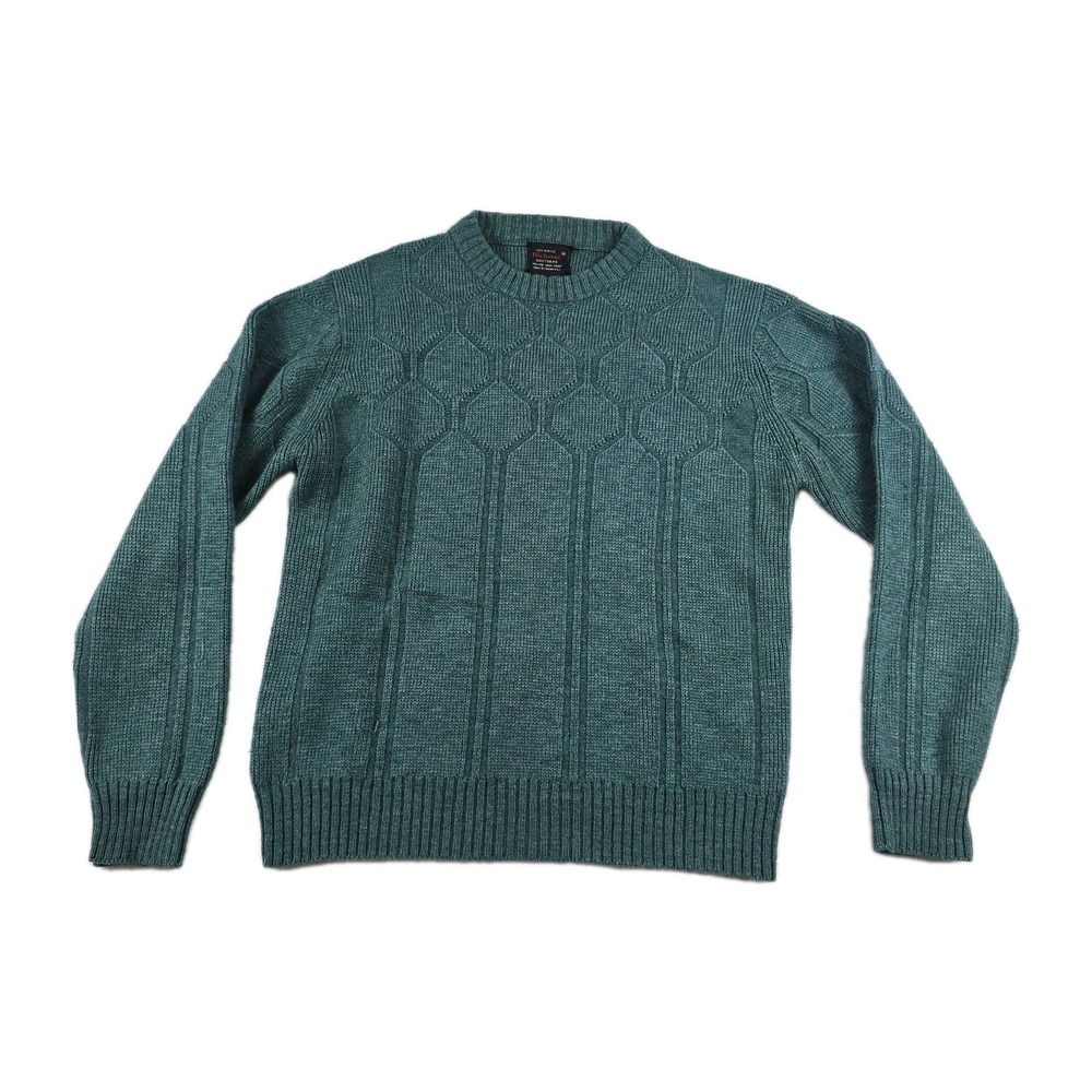 Richman Brothers Vintage Men's Size Medium Green Long Sleeve Pullover Sweater